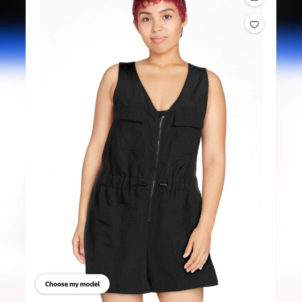 Steve Madden NYC Black Parachute Romper